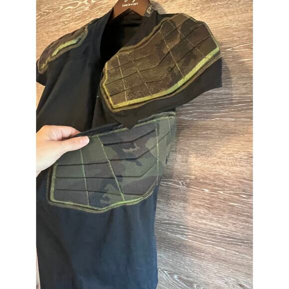 Nike Pro Combat shirt men size Large Black Army sports footbal jujitsu - Picture 4 of 9